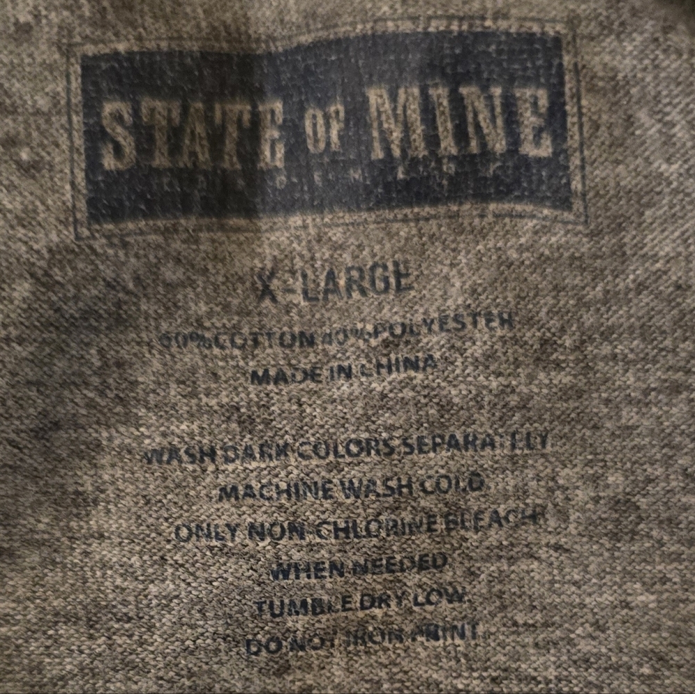 State of Mine Florida Sunshine State Long Sleeve Gray Graphic Tee XL - Picture 4 of 4